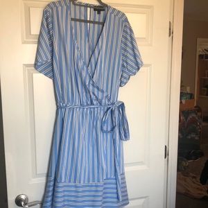 Lane Bryant light blue wrap dress.  Size 24